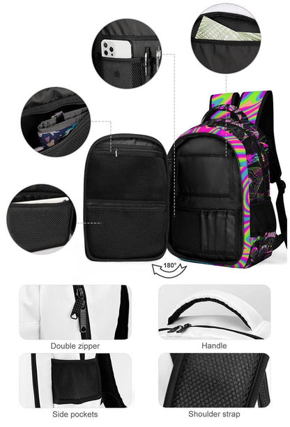 Pocket Backpack: Shroom Swirl