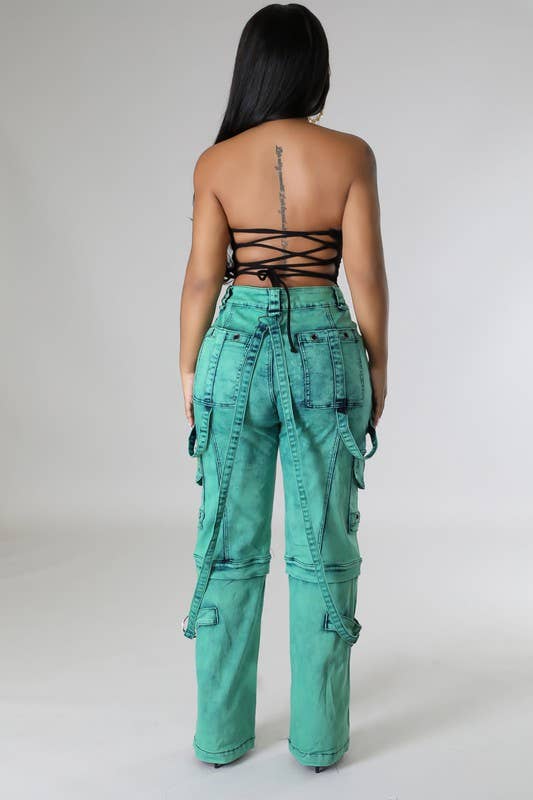 Cargo Denim Jeans - Standard Inseam