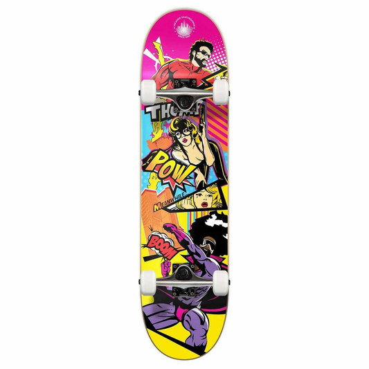 Graphic Complete Skateboard 7.75" - Comix Series - Action