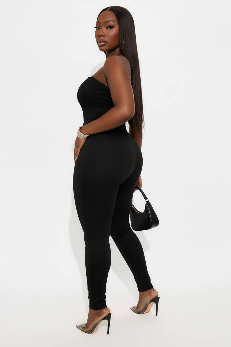 LEG LACE UP DETAILED LEGGINGS