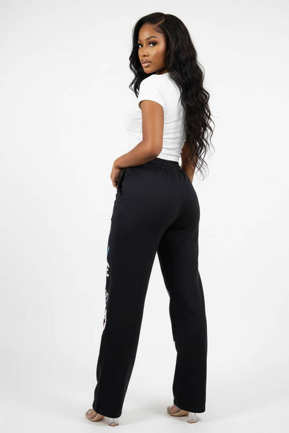 GRAFFITI PRINT SWEATPANTS