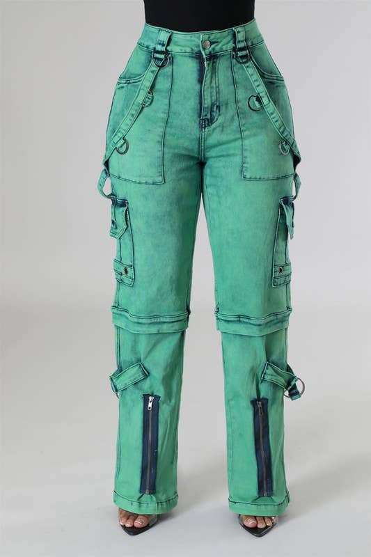 Cargo Denim Jeans - Standard Inseam