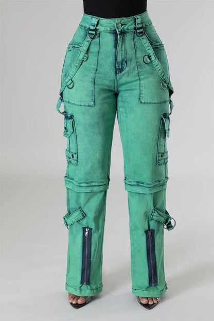 Cargo Denim Jeans - Standard Inseam