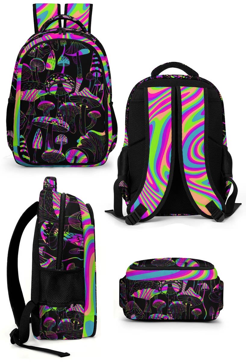 Pocket Backpack: Shroom Swirl