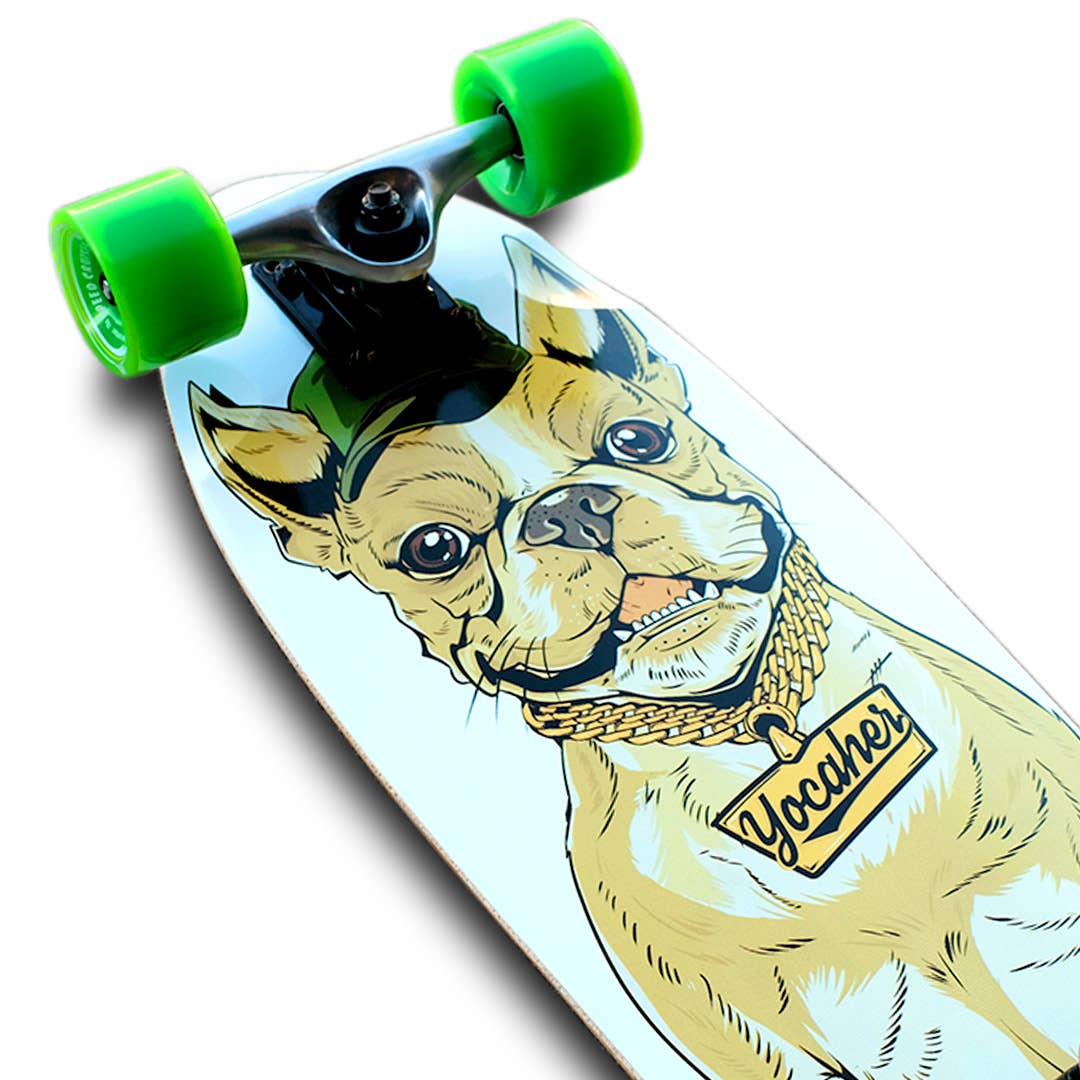 Mini Cruiser Skateboard Longboard  - Cool Pup French Bulldog