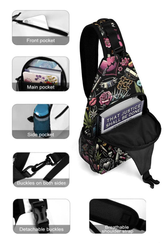 Chest Bag with Buckle: Punk