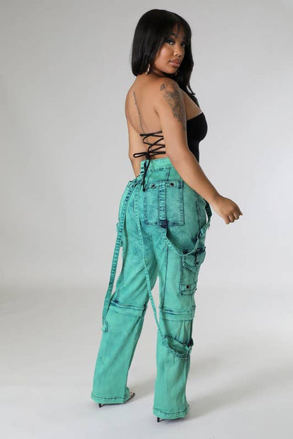 Cargo Denim Jeans - Standard Inseam