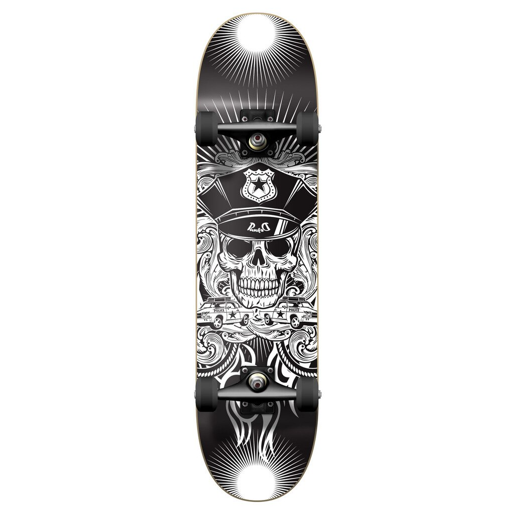 Graphic Complete Skateboard 7.75" - Skull Cop