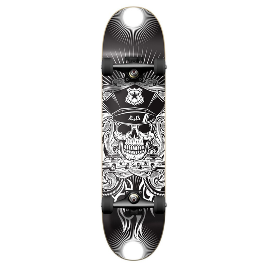 Graphic Complete Skateboard 7.75" - Skull Cop